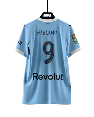 Erling Haaland Manchester City camisa.