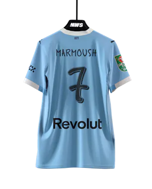 Omar Marmoush Manchester City camisa.