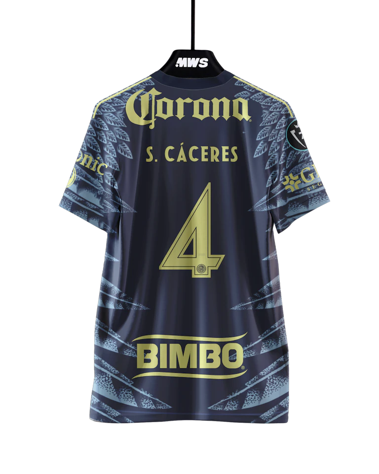 来自Club América的Sebastián Cáceres球衣