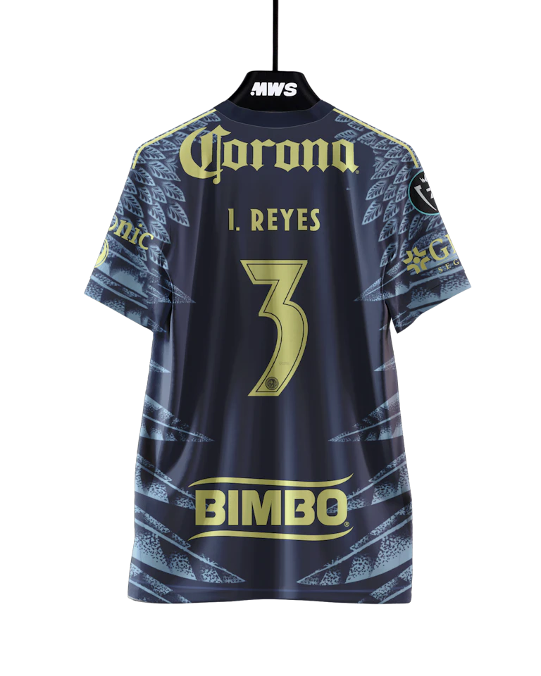 来自Club América的Israel Reyes Romero球衣