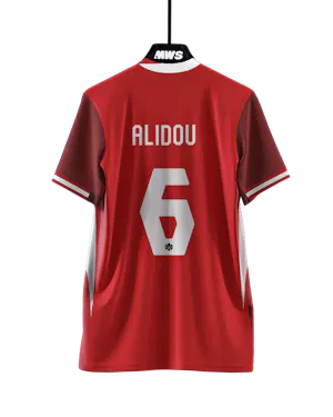 Canada Women's Soccer 팀의 Marie-Yasmine Alidou d'Anjou 셔츠