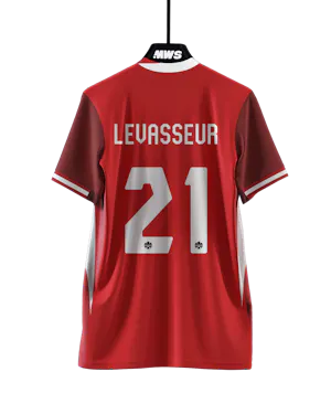 Canada Women's Soccer 팀의 Marie Levasseur 셔츠