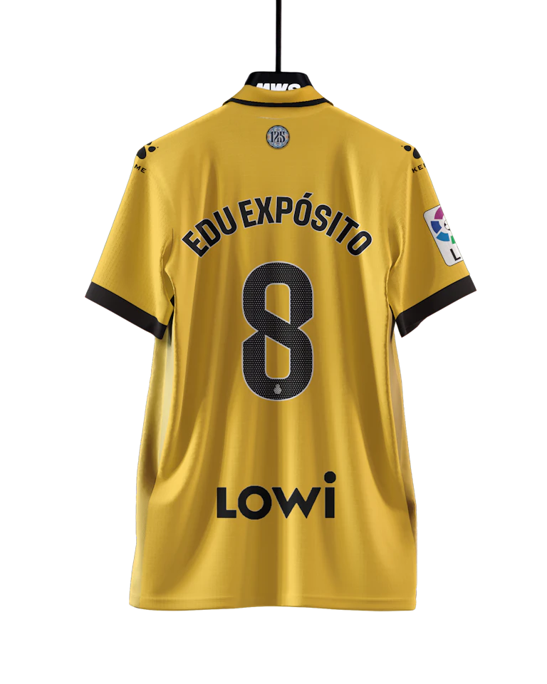 来自RCD Espanyol De Barcelona的Eduardo Expósito Jaén球衣
