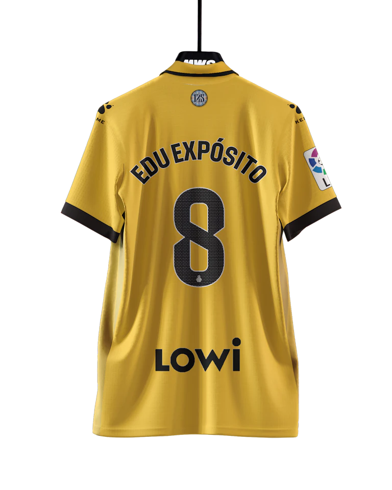 来自RCD Espanyol De Barcelona的Eduardo Expósito Jaén球衣