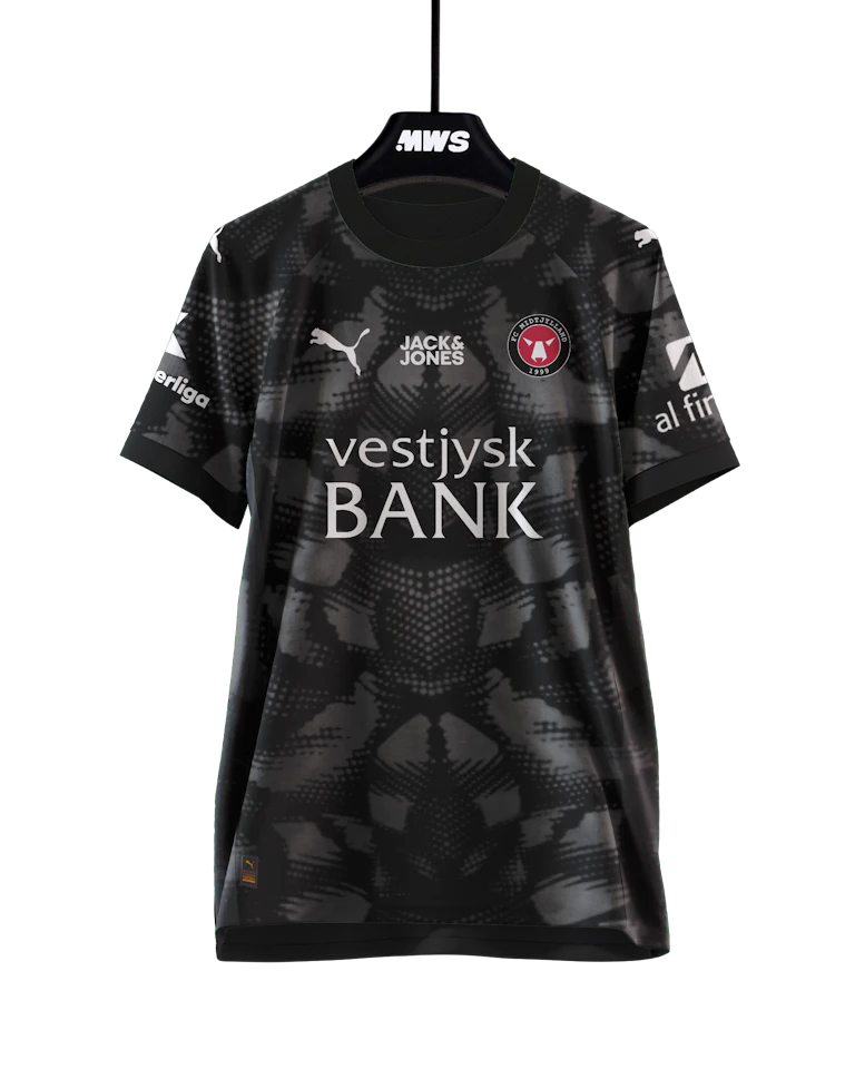 FC Midtjylland 팀의 Elias Rafn Olafsson 셔츠