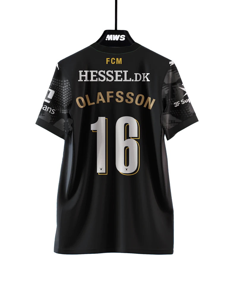 FC Midtjylland 팀의 Elias Rafn Olafsson 셔츠