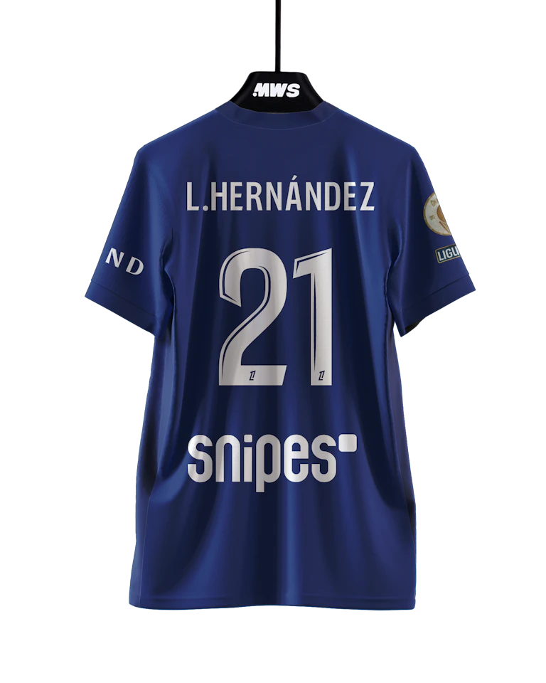 Paris Saint-Germain 팀의 Lucas Hernández 셔츠