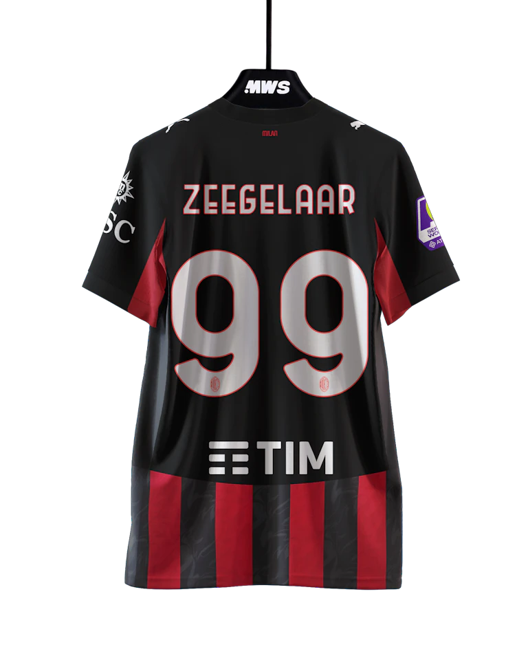 AC Milan Women 팀의 Chanté Dompig 셔츠