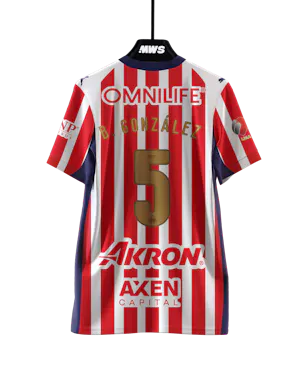 来自Chivas Guadalajara的Bryan González球衣
