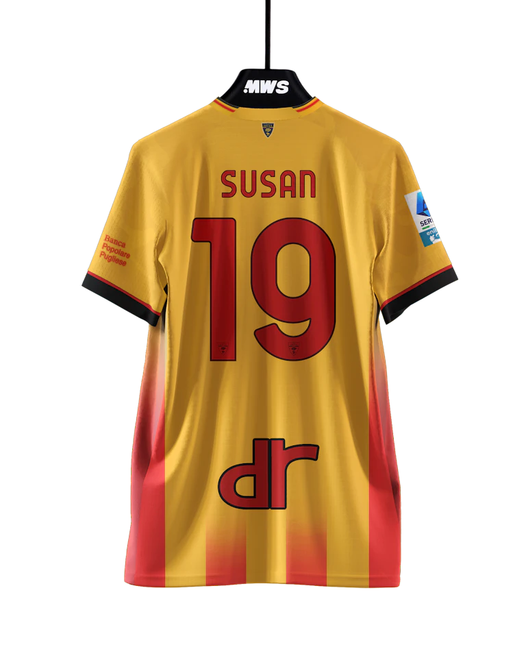 Lameck Banda US Lecce shirt