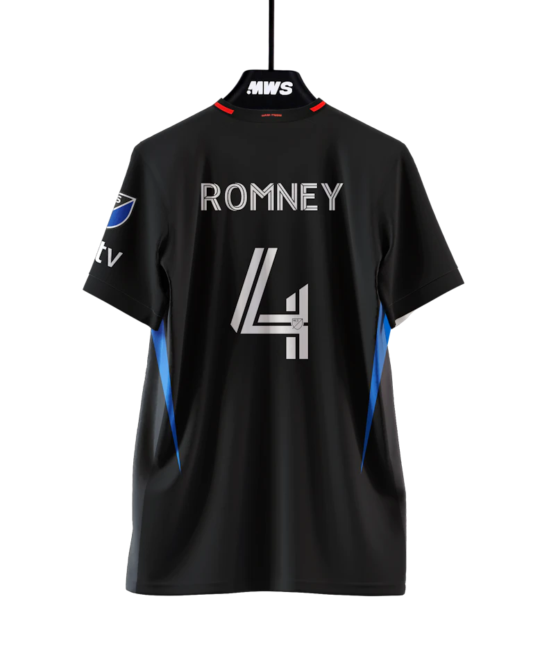 San Jose Earthquakes 팀의 Dave Romney 셔츠