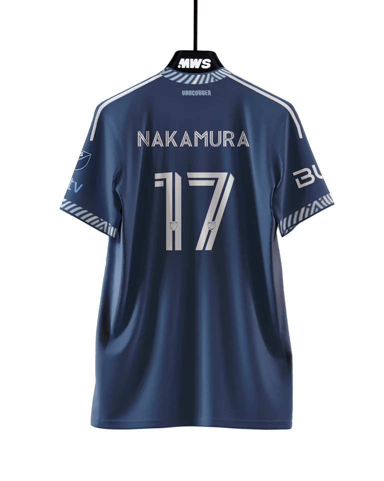 来自Vancouver Whitecaps FC的Kenji Giovanni Cabrera Nakamura球衣