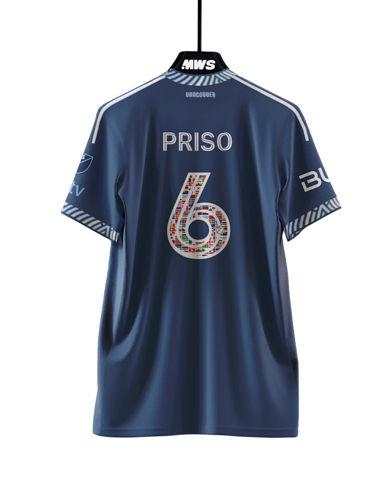 Ralph-William Johnson Priso-Mbongue Vancouver Whitecaps FC jersey