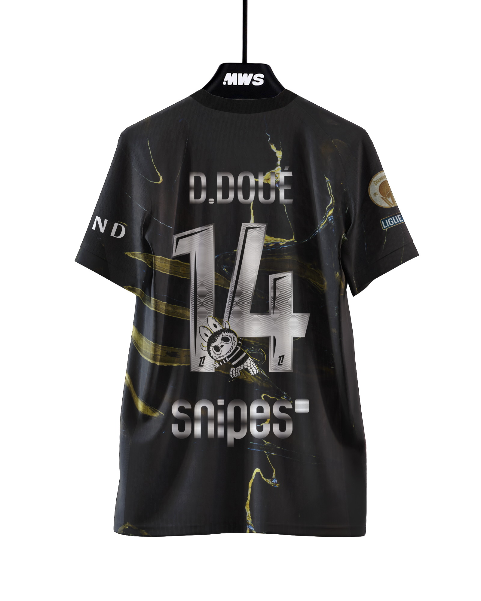 Désiré Doué | RC Lens - Paris Saint-Germain | MatchWornShirt
