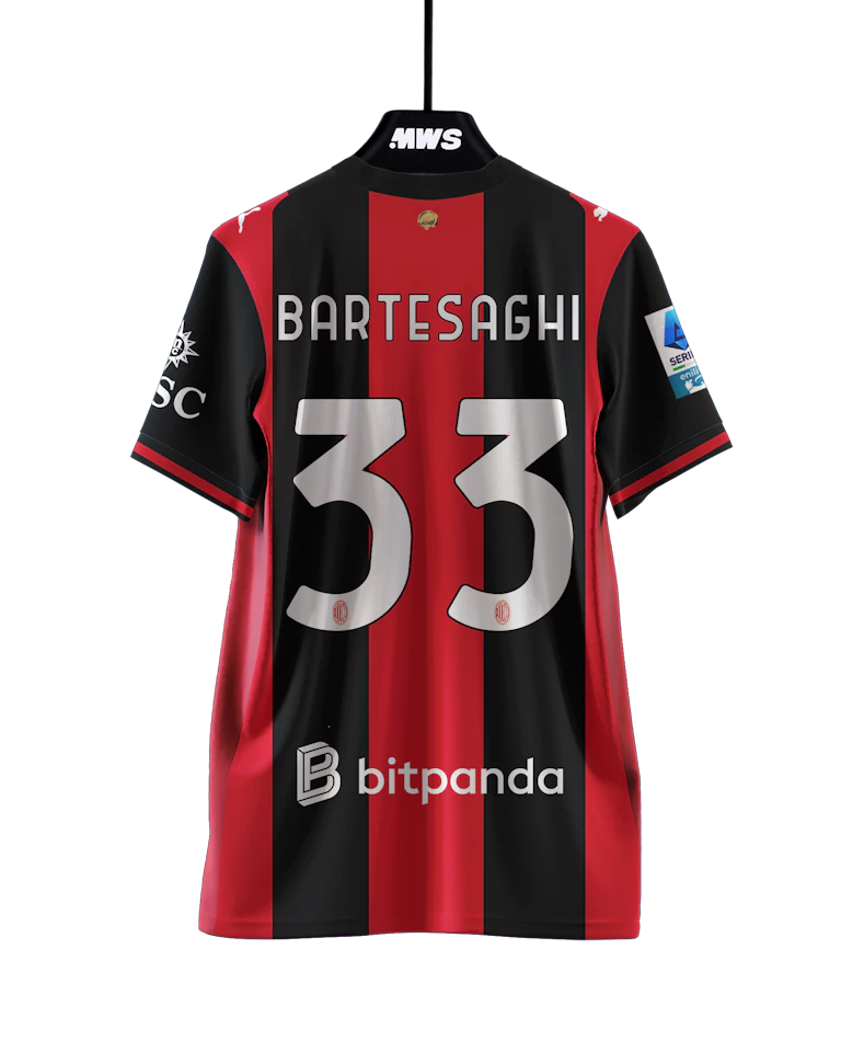 Davide Bartesaghi | AC Milan - Cagliari Calcio | MatchWornShirt