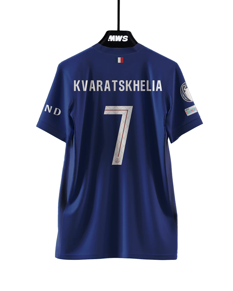 Khvicha Kvaratskhelia Paris Saint-Germain shirt