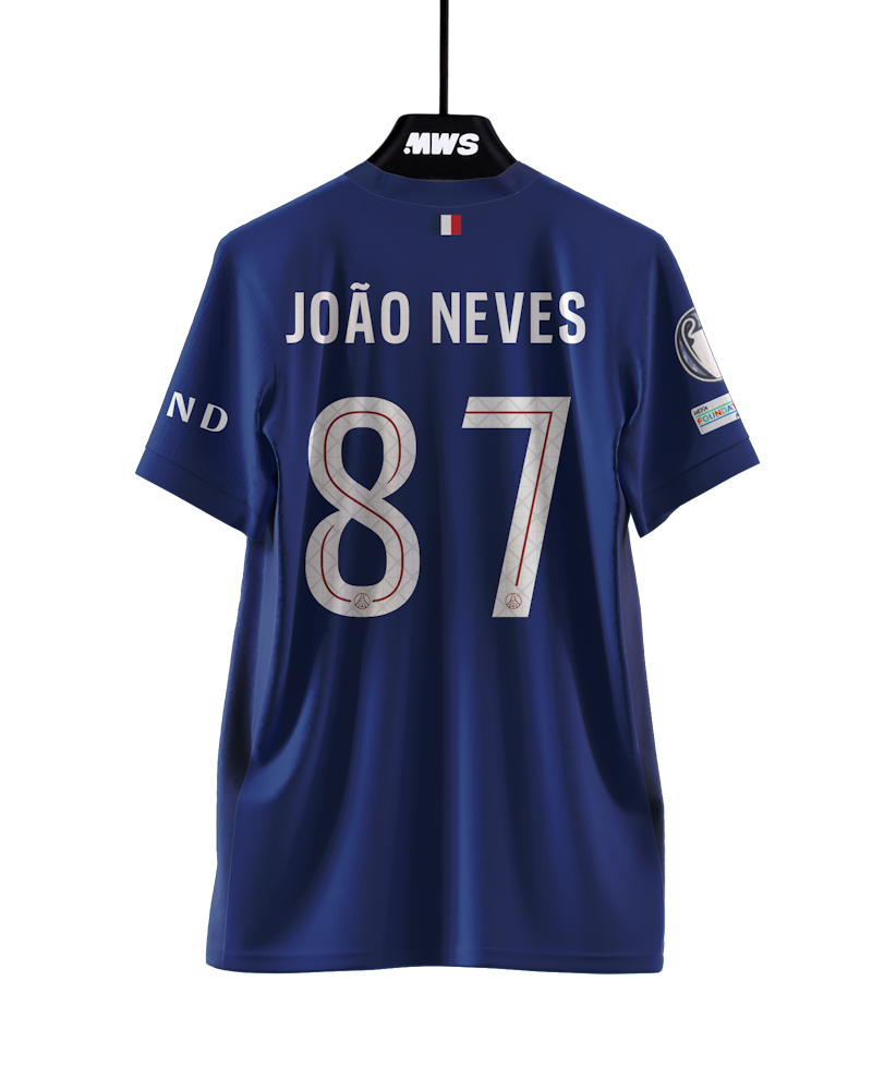 João Neves | Paris Saint Germain - Arsenal | MatchWornShirt