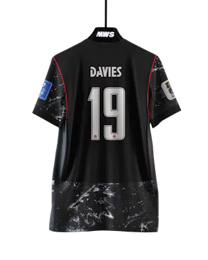 캐나다 팀의 Alphonso Davies 셔츠
