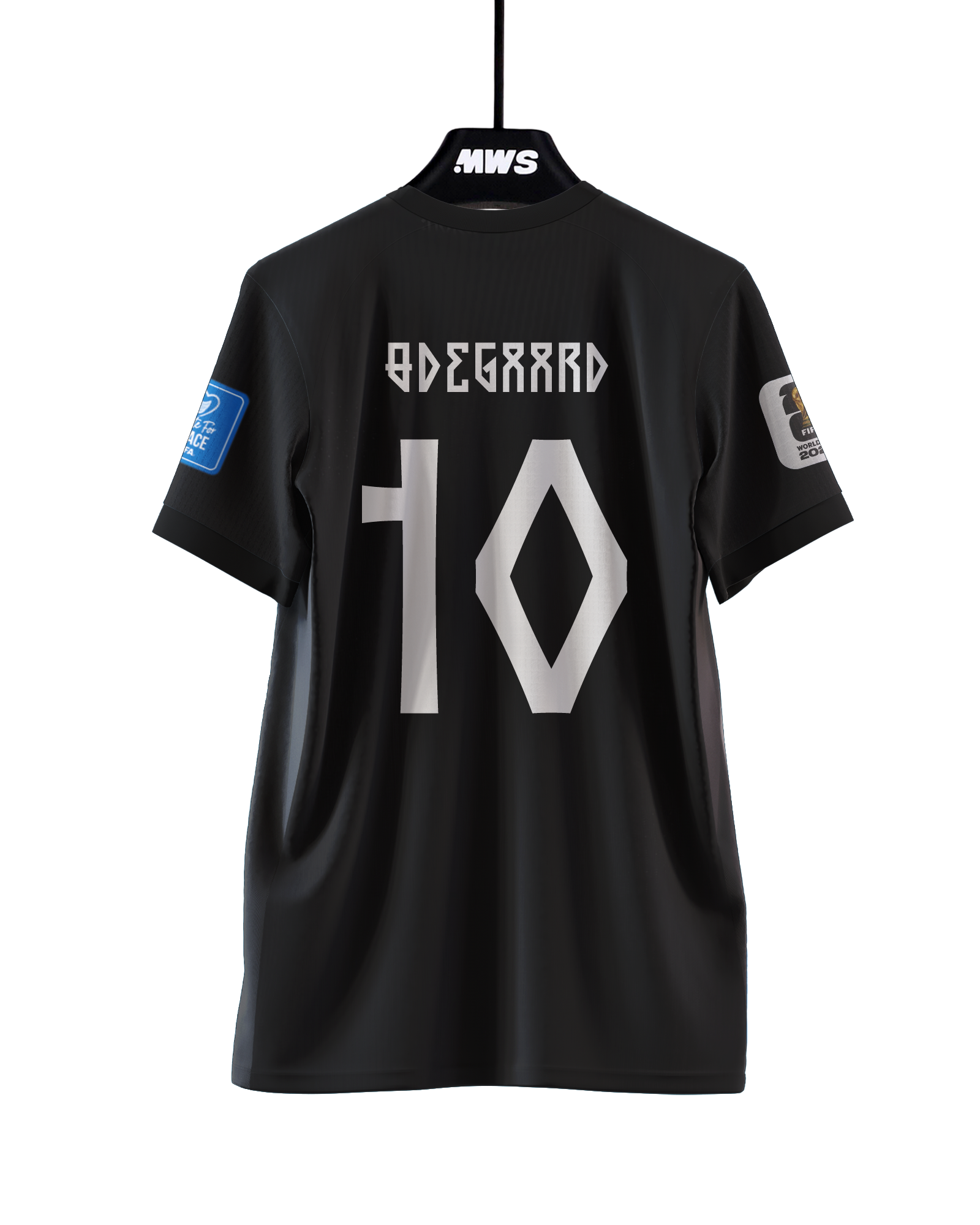 アーセナル ØDEGAARD 8番 黒シャツ Martin Ødegaard | Norway - Senegal | MatchWornShirt