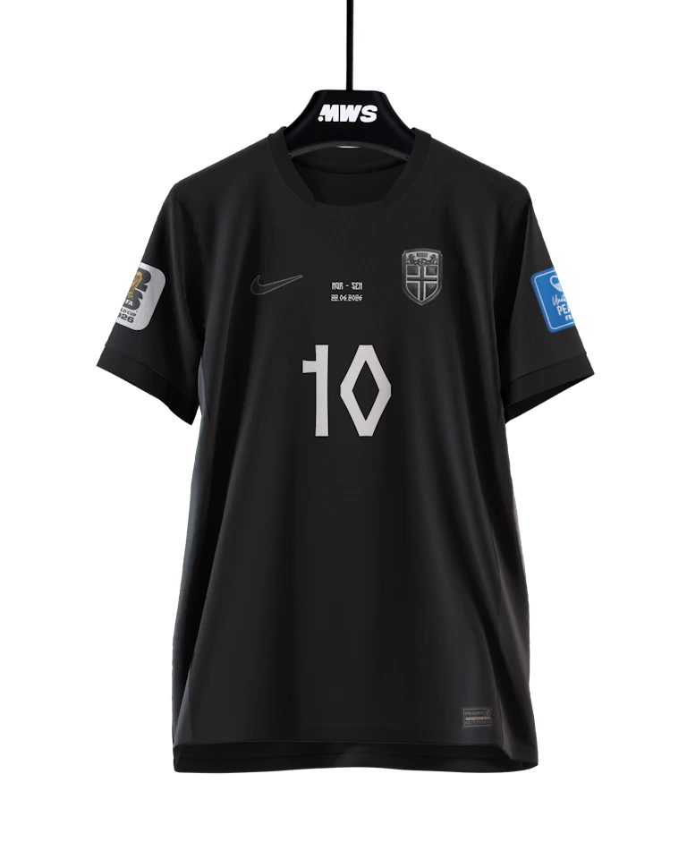 アーセナル ØDEGAARD 8番 シャツ ブラック Martin Ødegaard | Norway - Senegal | MatchWornShirt