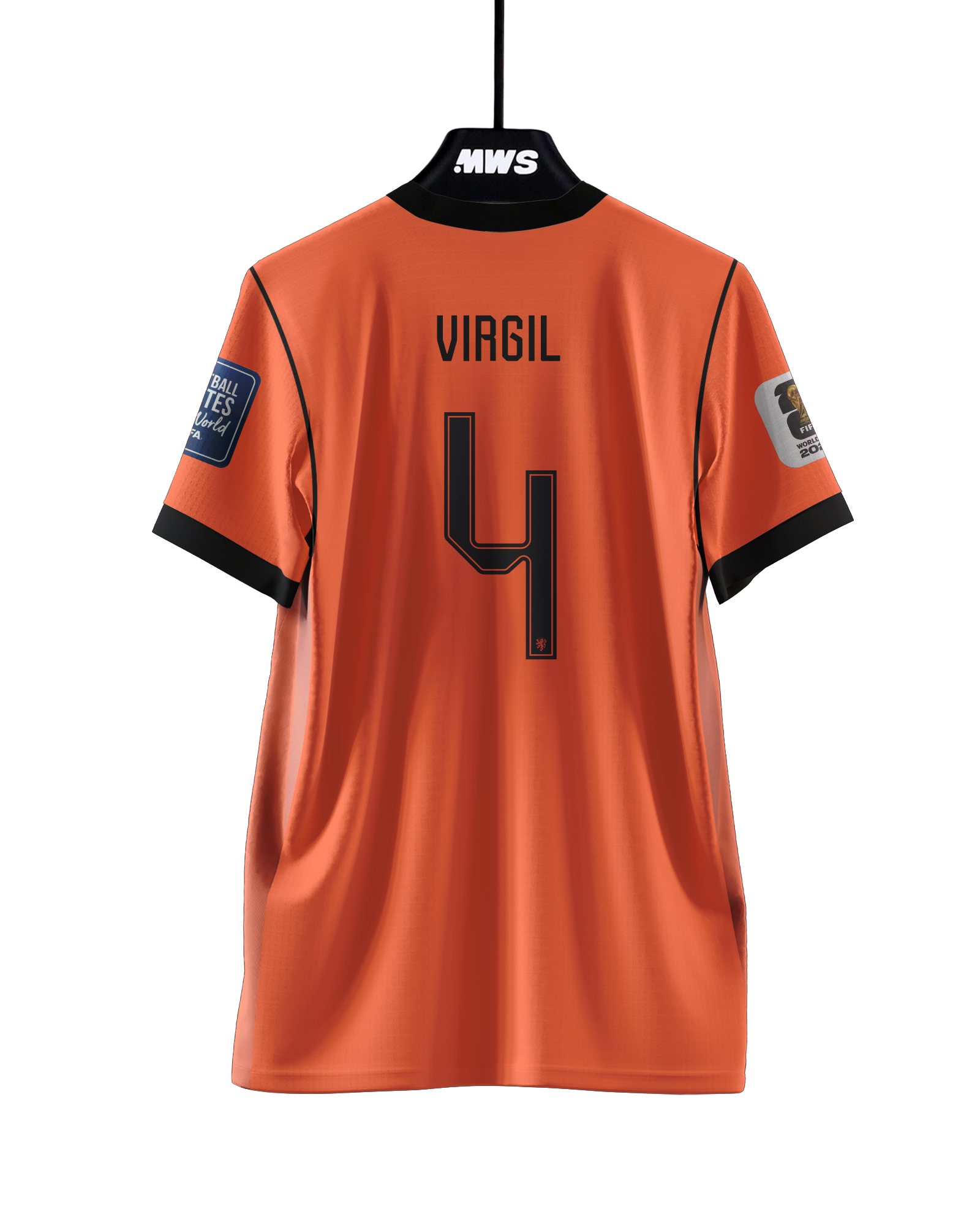 選手実使用品 ヴッパーターラーSV ユニフォーム マルコ・ネップ Virgil van Dijk | Netherlands - Morocco | MatchWornShirt