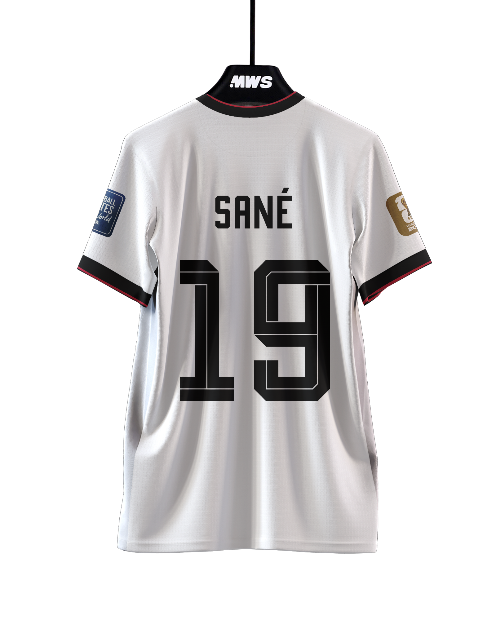 2022  サッカーシャツ SANÉ 19 L Leroy Sané | Germany - Paraguay | MatchWornShirt