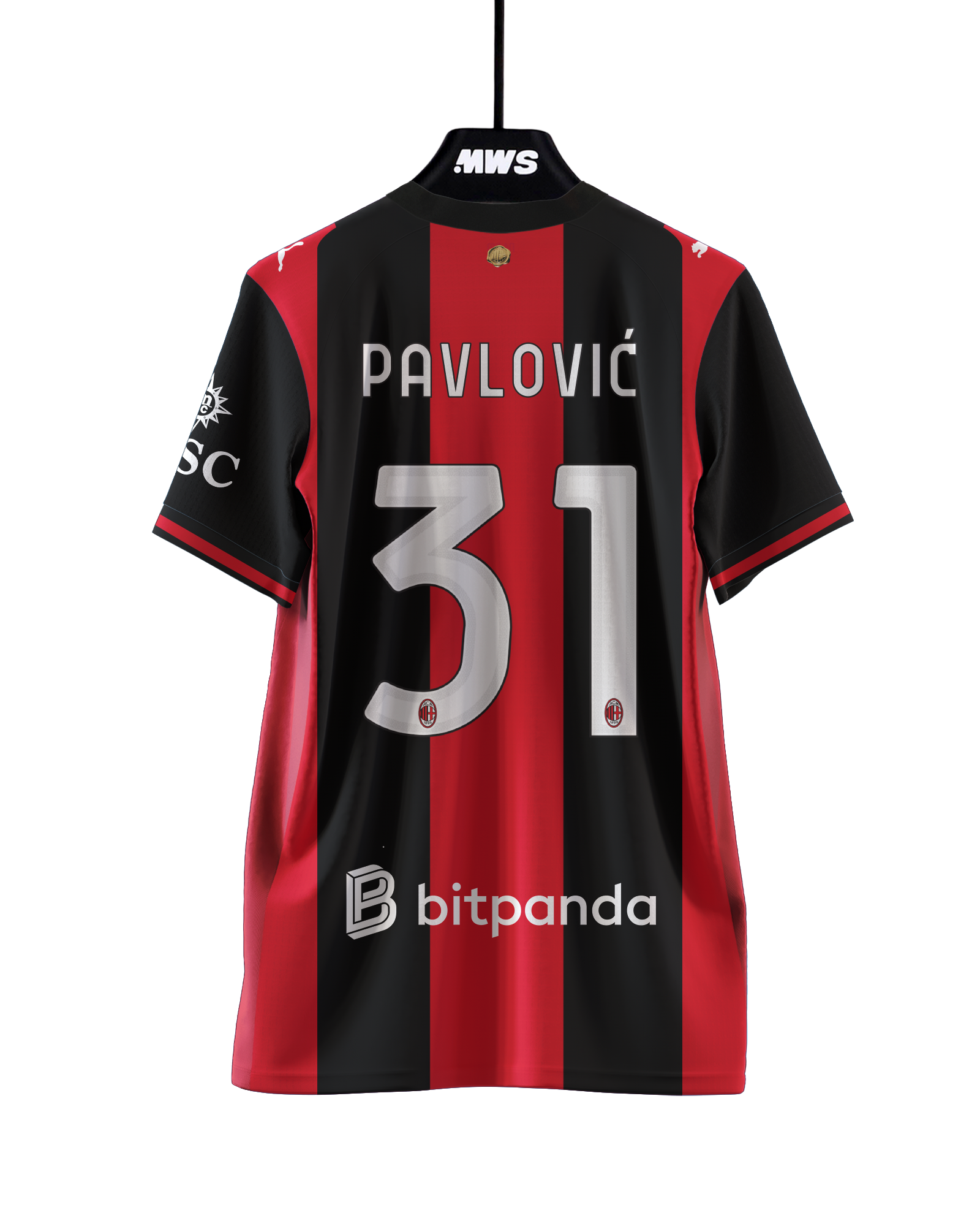 Strahinja Pavlović AC Milan jersey