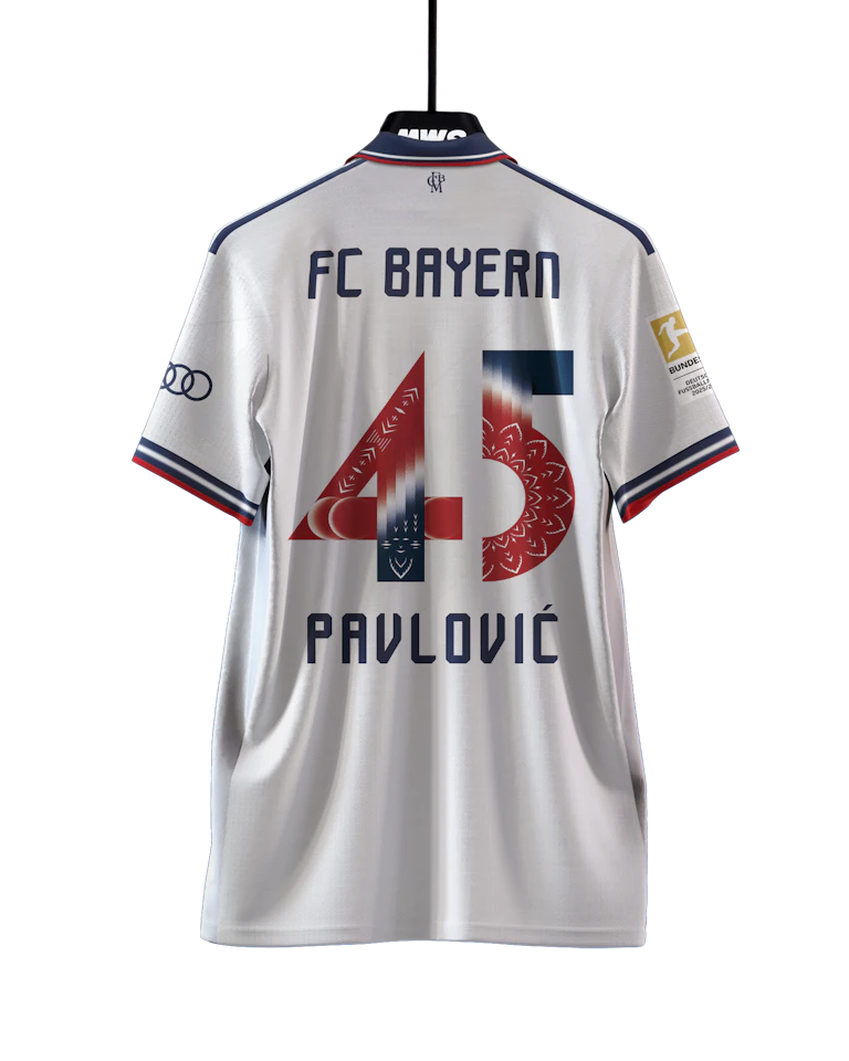 Aleksandar Pavlović FC Bayern München shirt