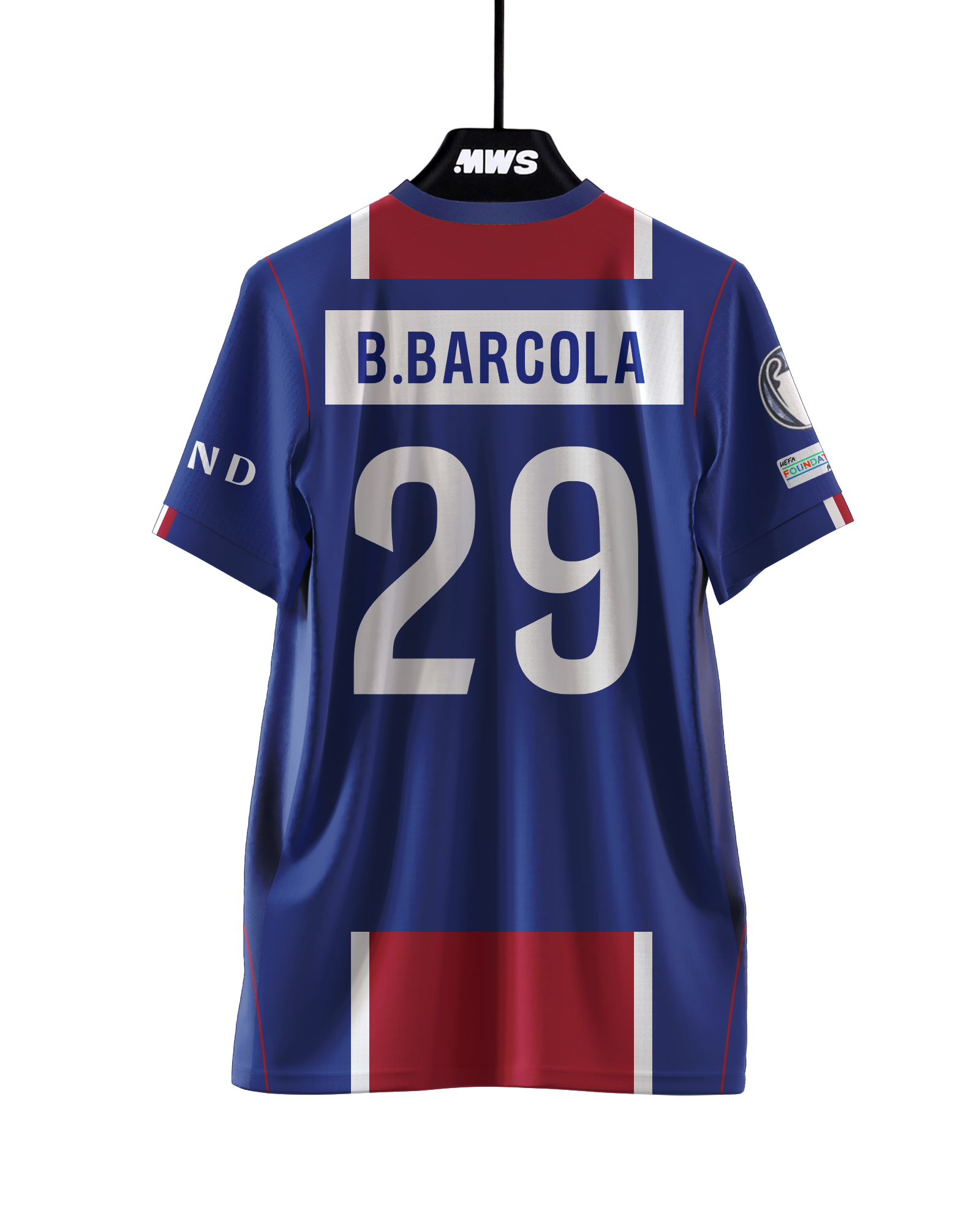 Maglia di Bradley Barcola (Paris Saint-Germain)