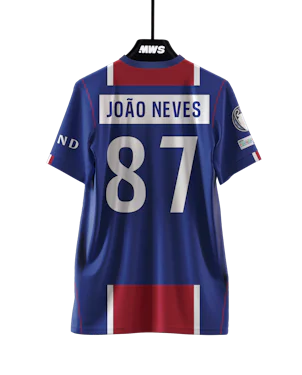 来自Paris Saint-Germain的João Neves球衣