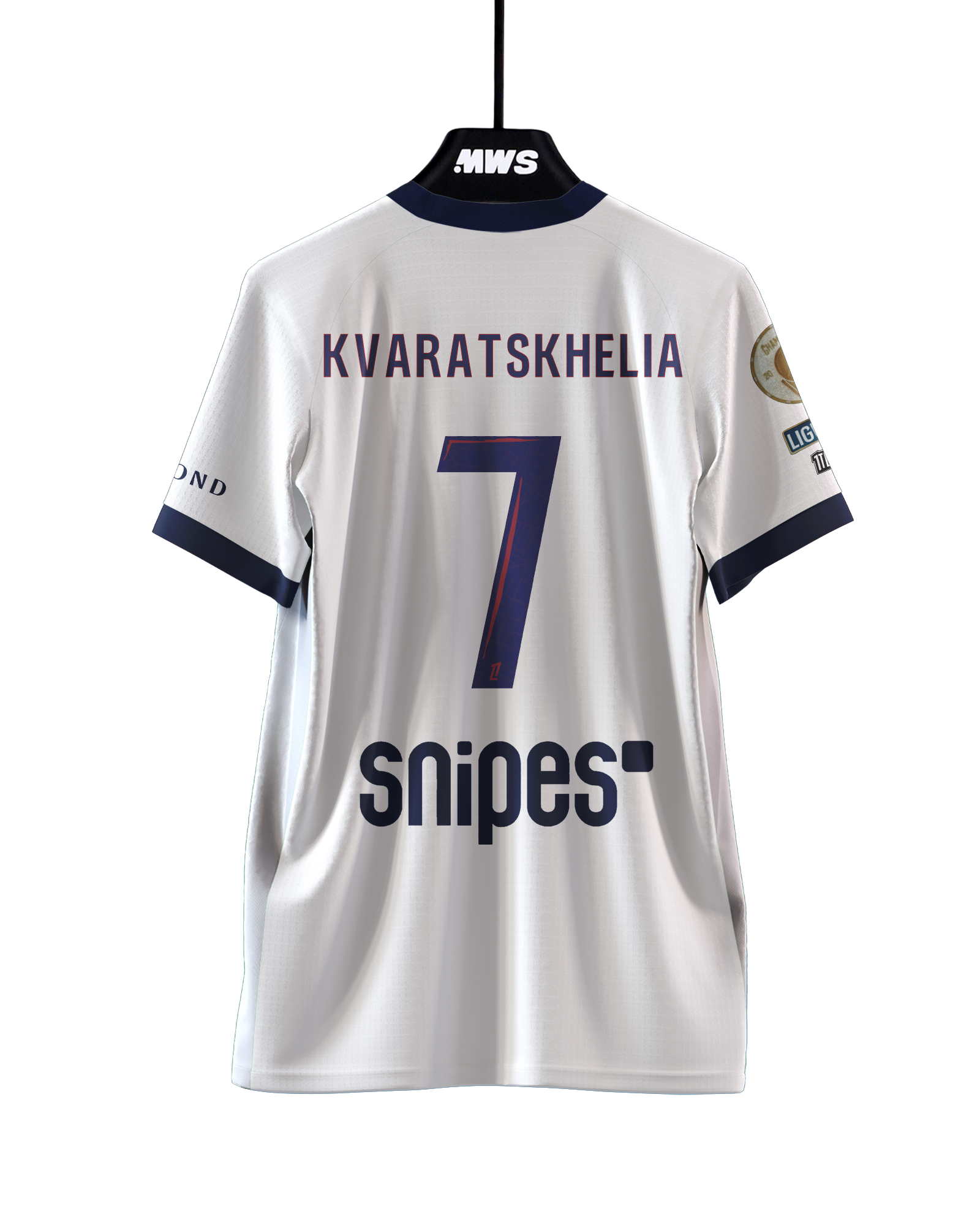 Khvicha Kvaratskhelia Paris Saint-Germain jersey