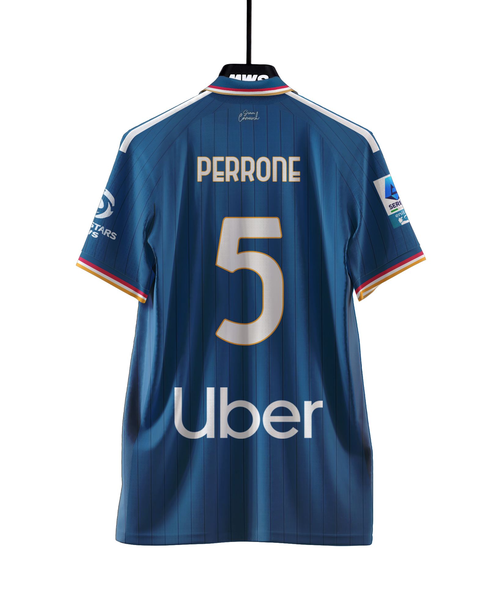 Maximo Perrone Como 1907 jersey