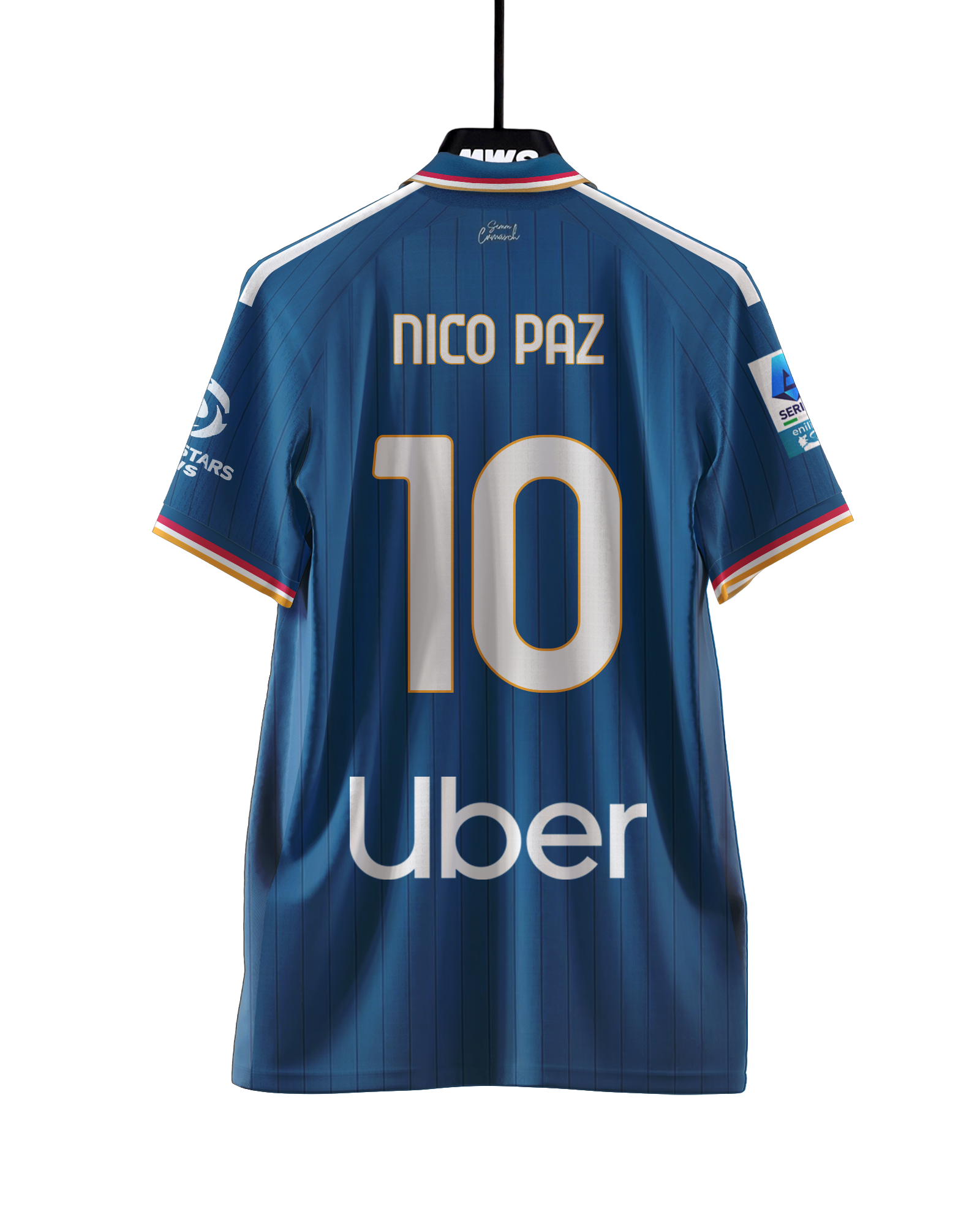 【ラスト1】　Como 1907 Nico Paz 10 ユニフォーム　ニコパス Nico Paz | Frosinone - Como 1907 | MWS