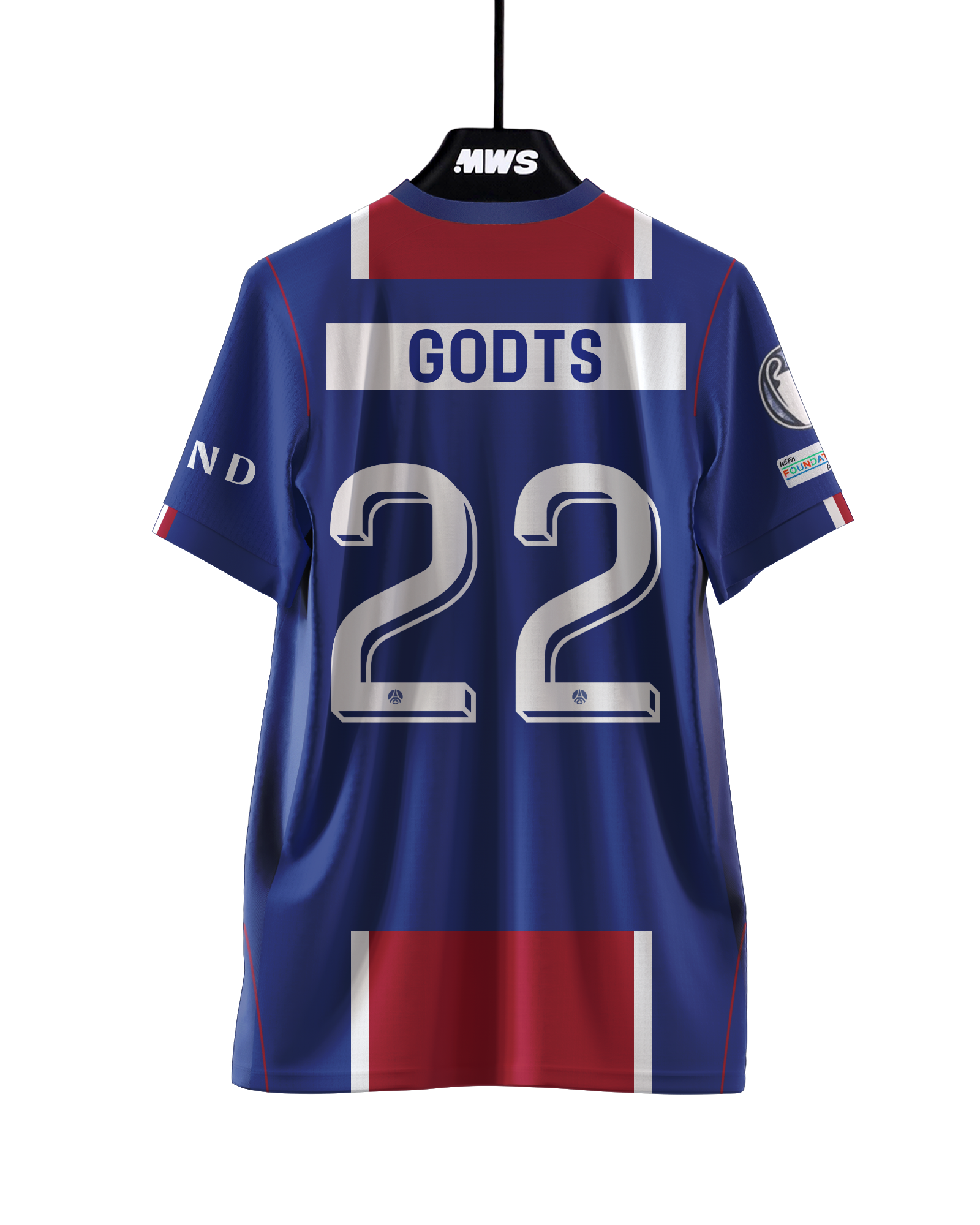 Paris Saint-Germain 팀의 Mika Godts 셔츠