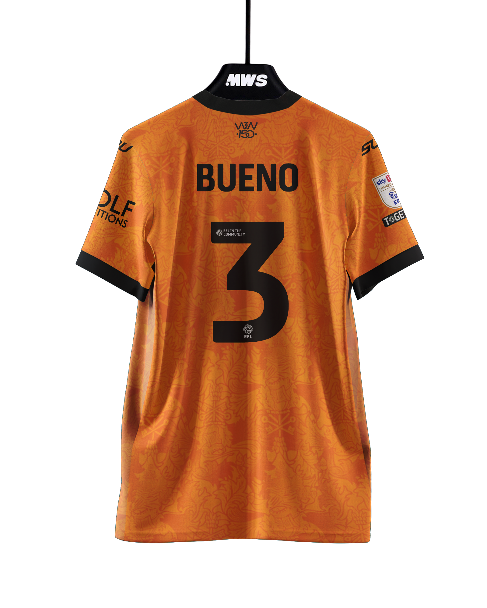 Hugo Bueno Wolverhampton Wanderers jersey