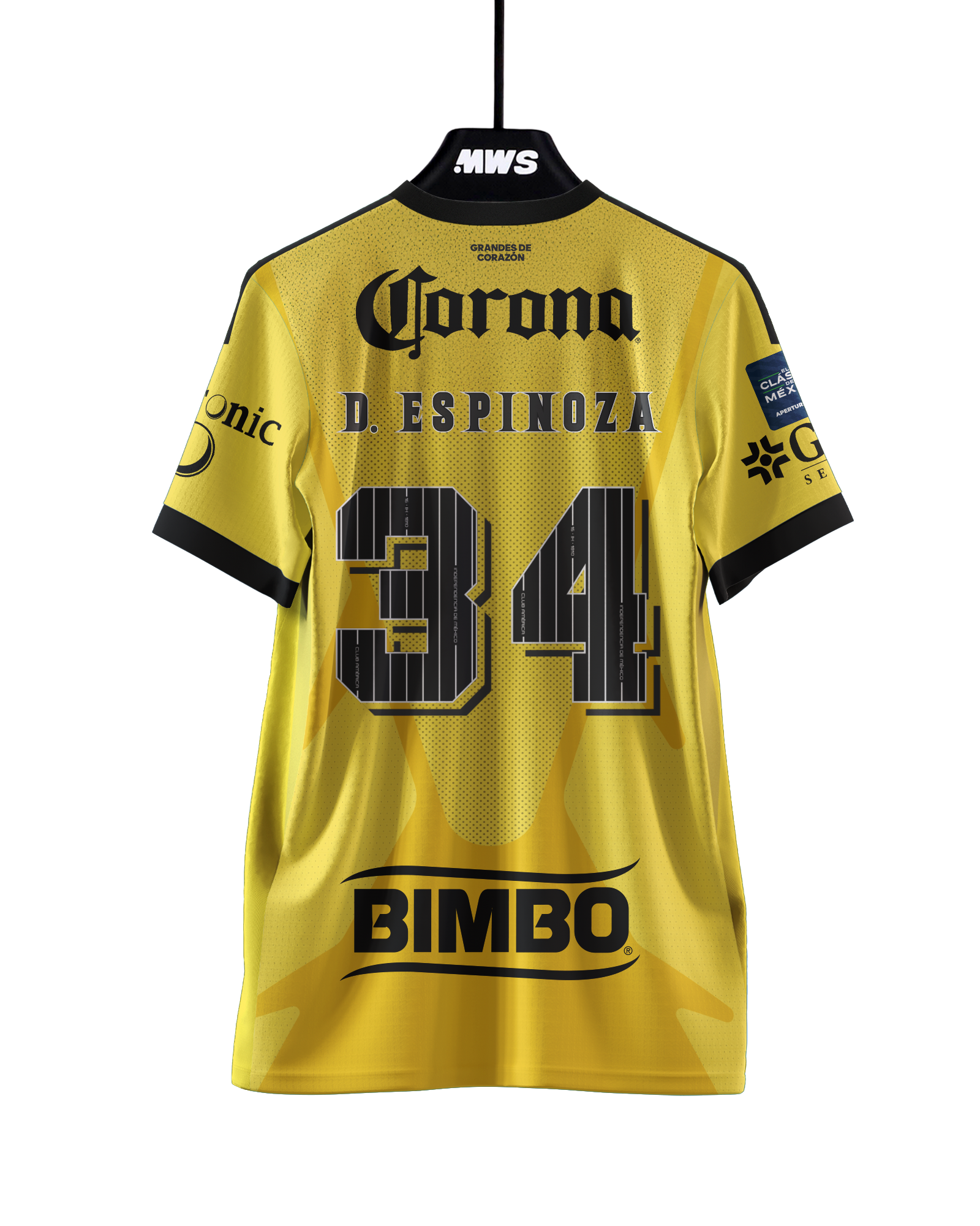 Dagoberto Espinoza Club América jersey
