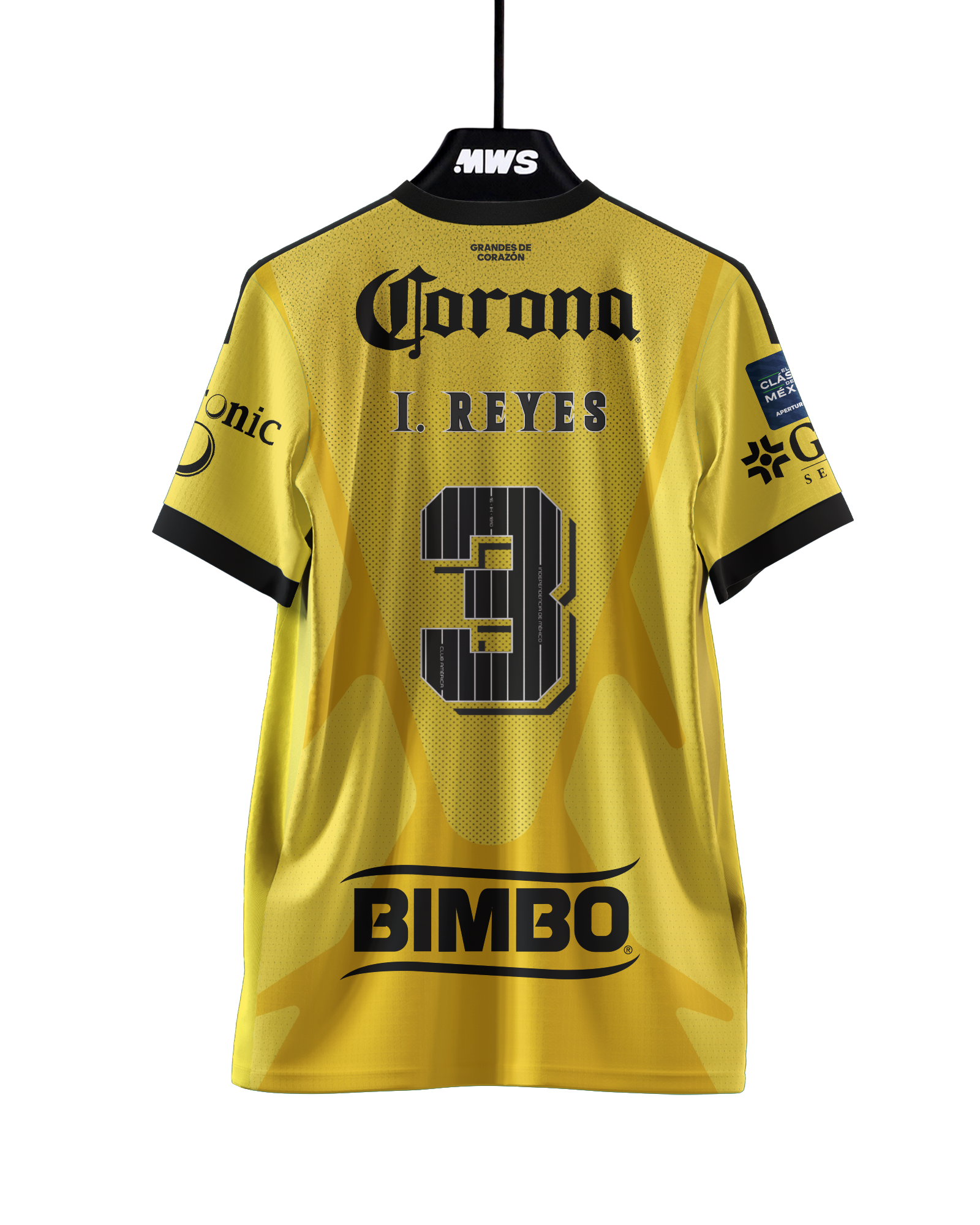 Israel Reyes Club América jersey