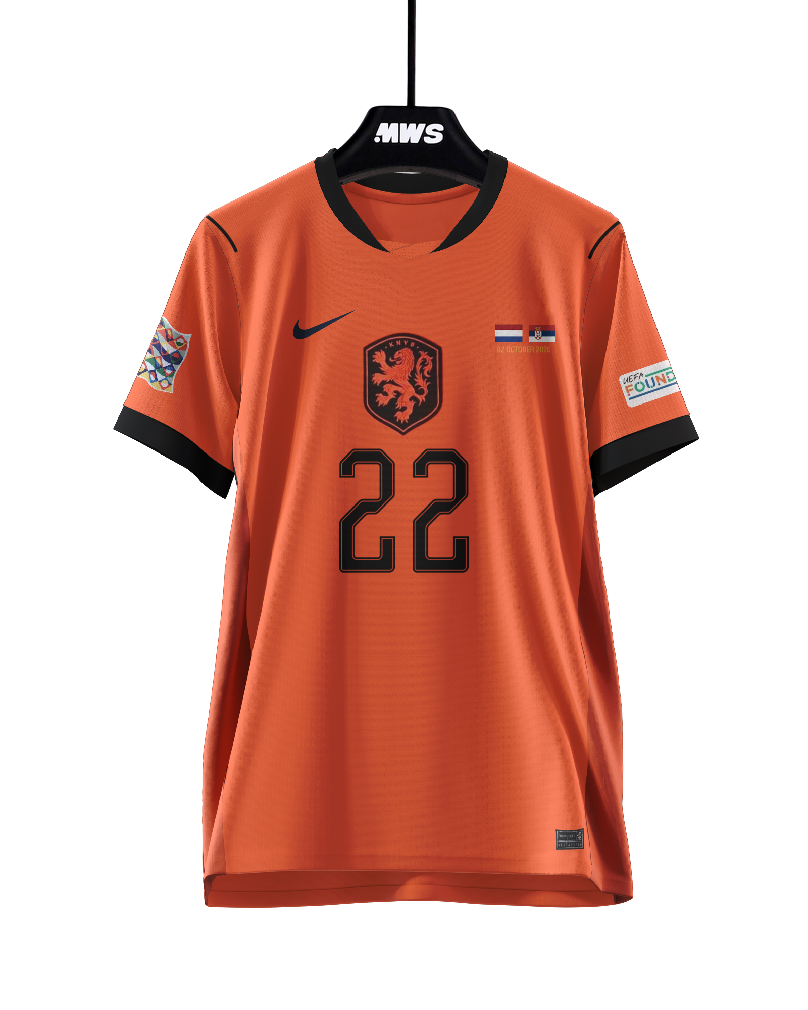 Shirt van Denzel Dumfries Netherlands