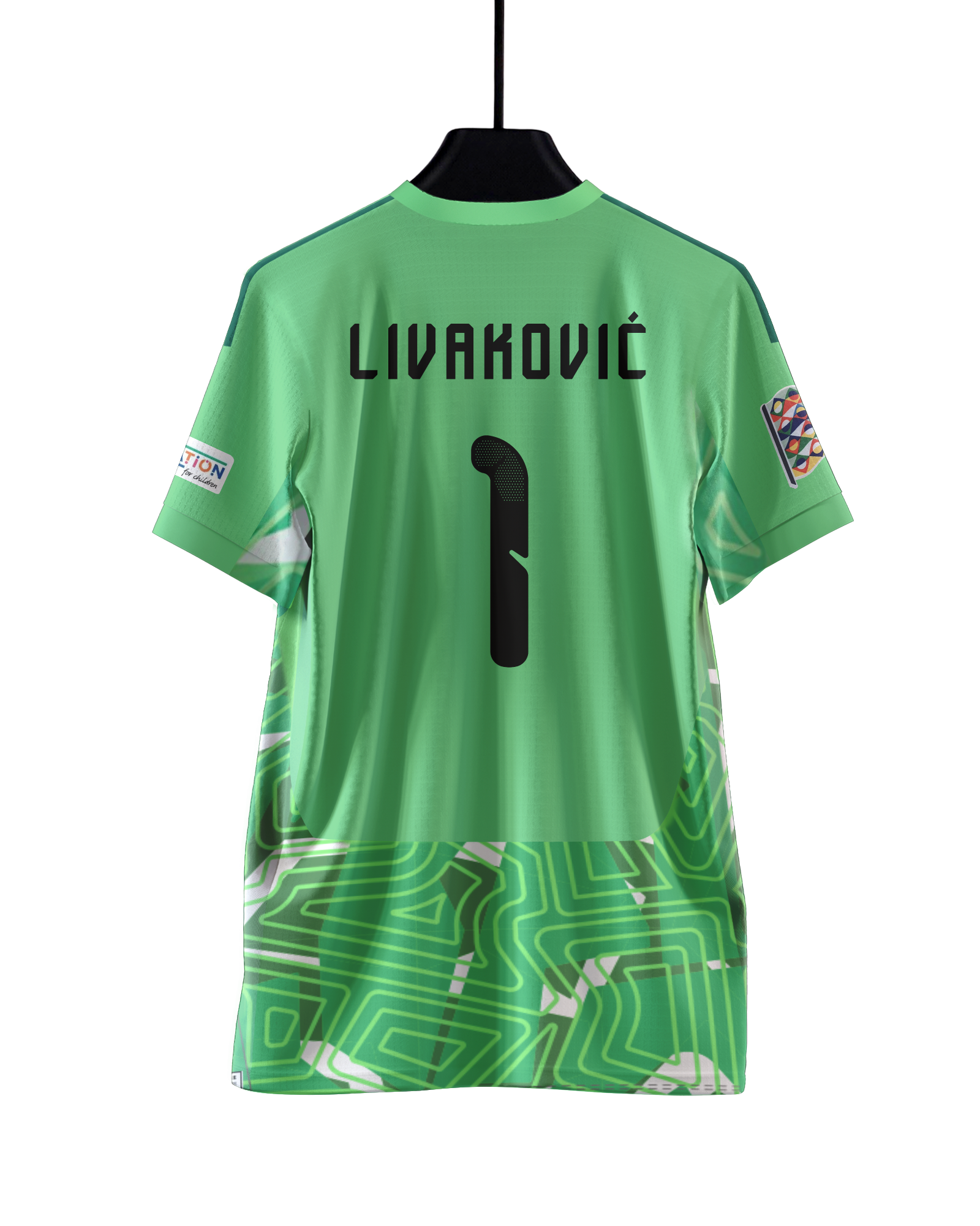 Kroatien-Trikot von Dominik Livaković