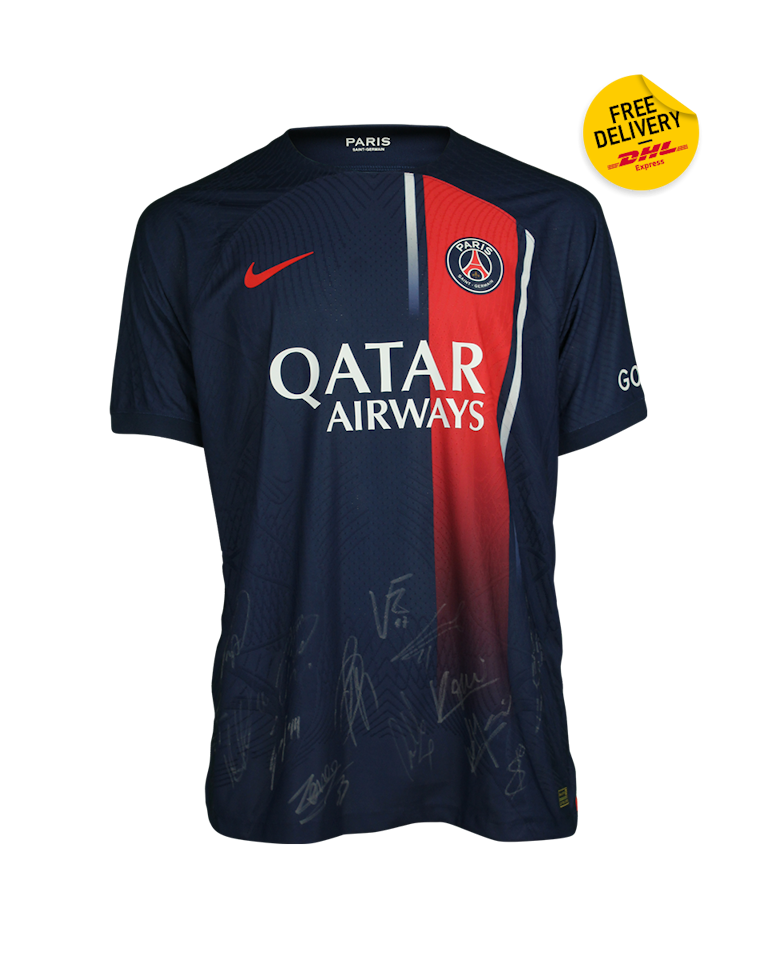 Squad Signed Shirt | Paris Saint-Germain