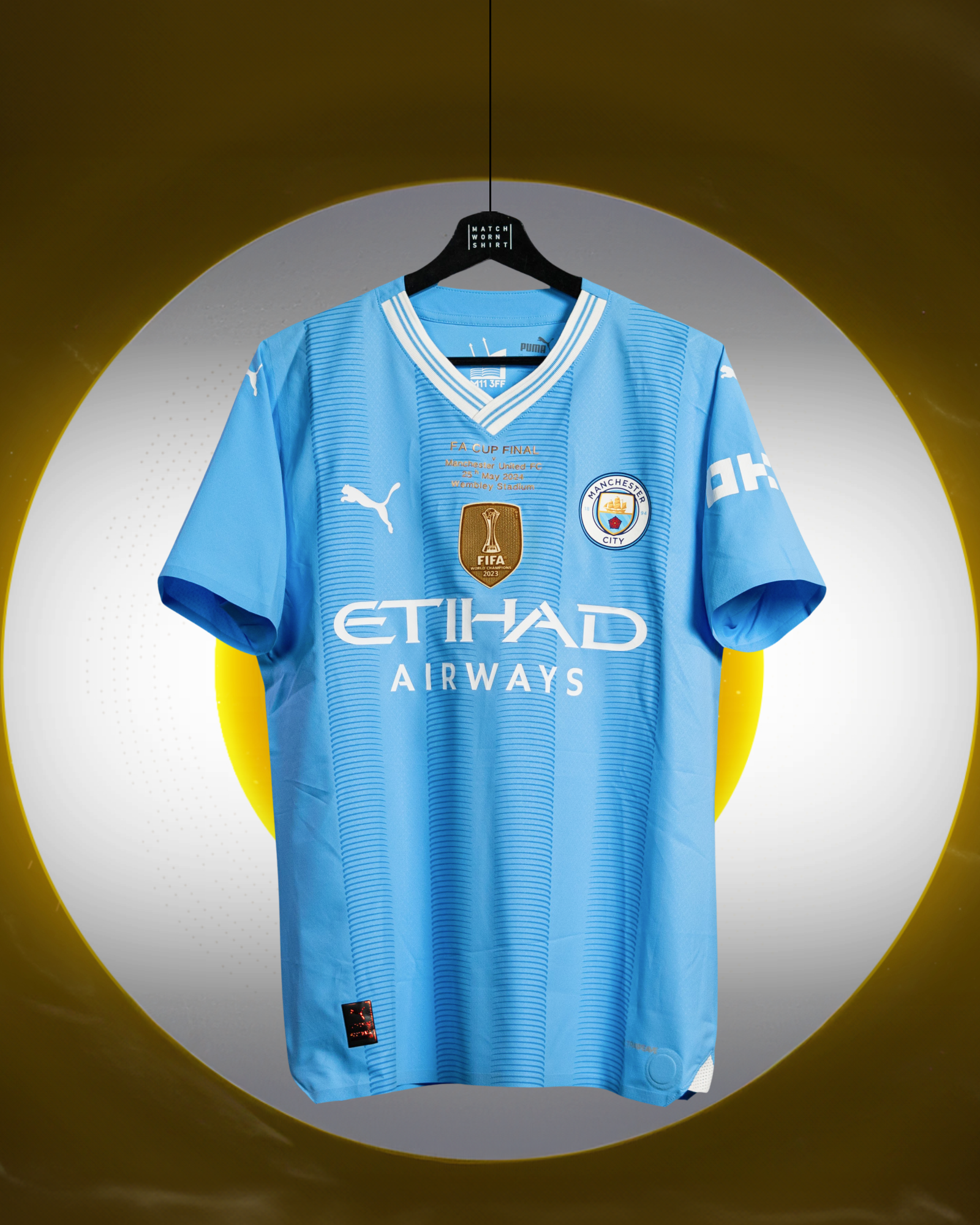 Men's Authentic Puma Grealish Manchester City Away Jersey 24