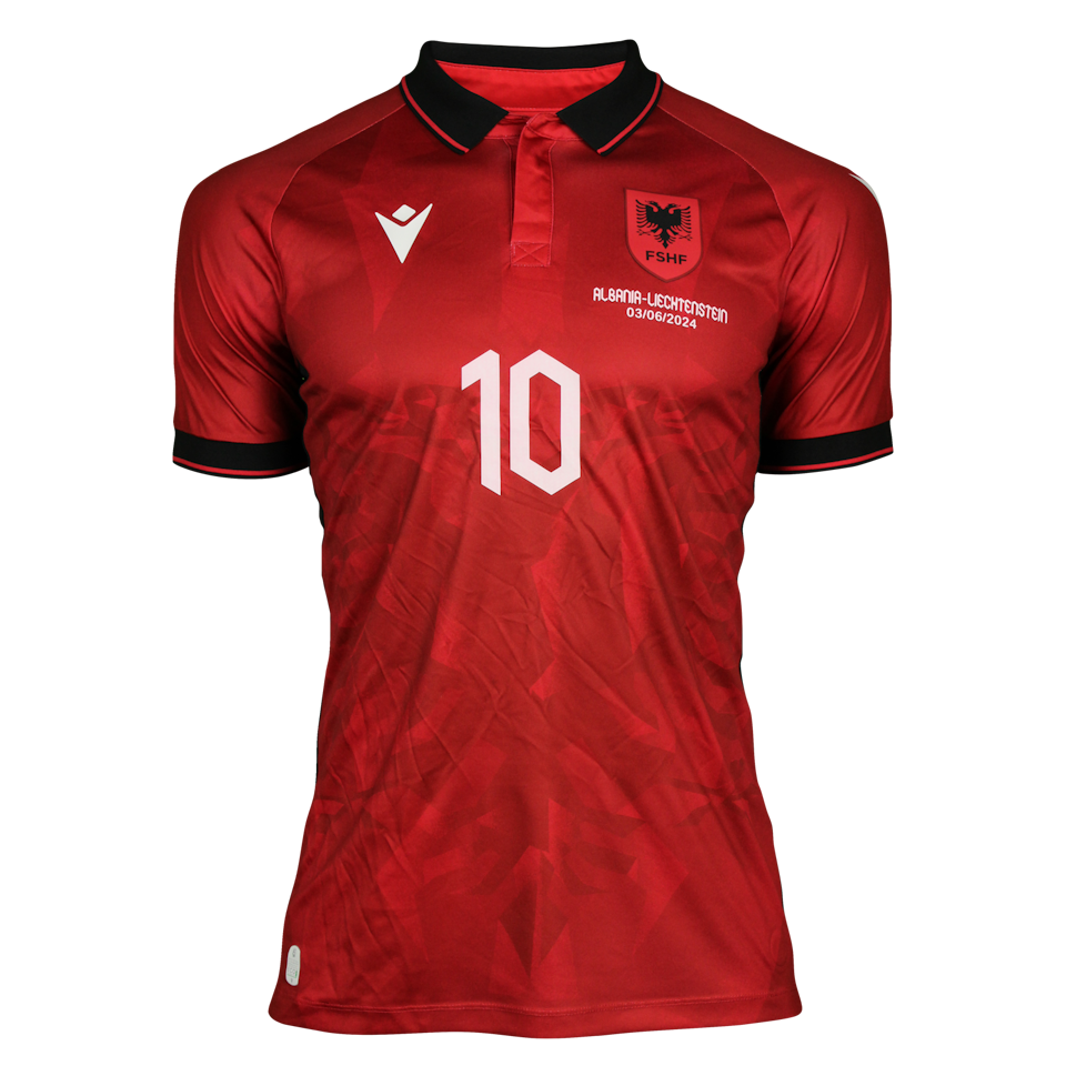 Nedim Bajrami Albania shirt