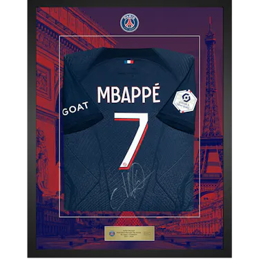 Kylian Mbappé | Limited Edition Framed Signed Shirt - 2