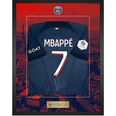 Kylian Mbappé | Limited Edition Framed Signed Shirt - 1