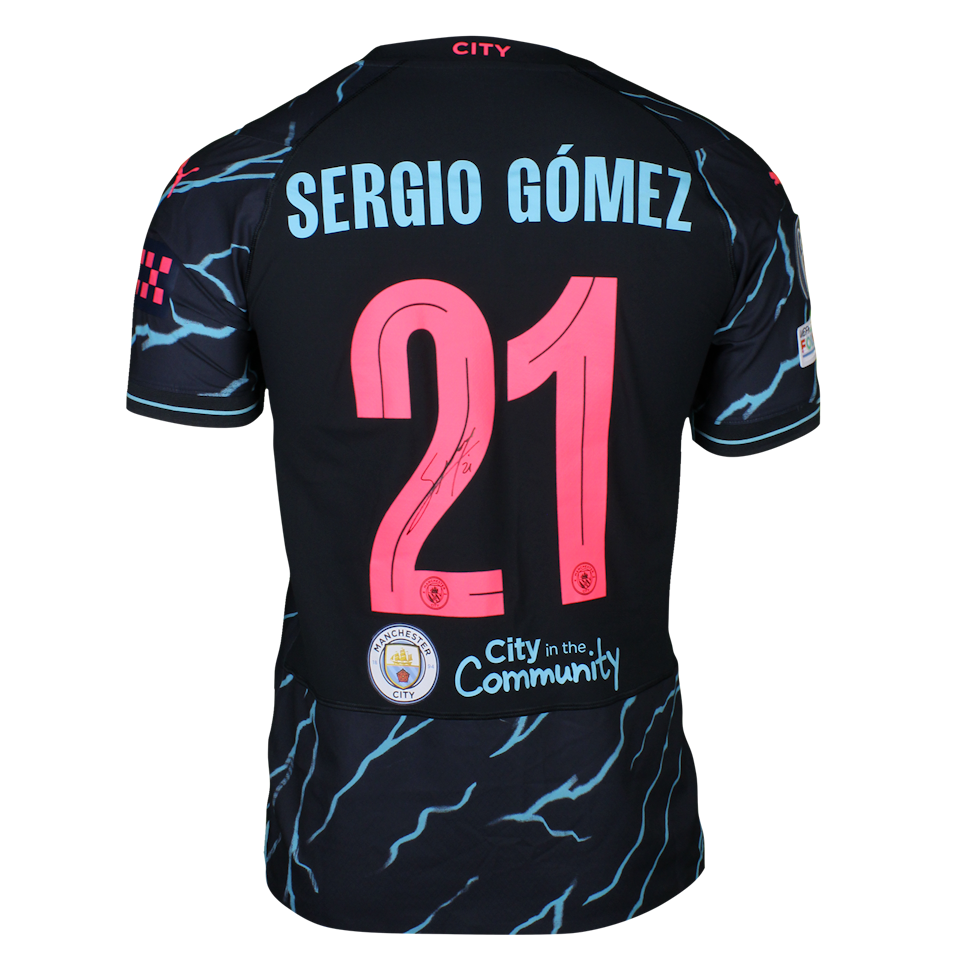 Sergio Gómez  Manchester City shirt