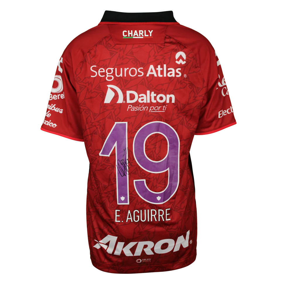 来自Atlas FC的Eduardo Daniel Aguirre Lara球衣