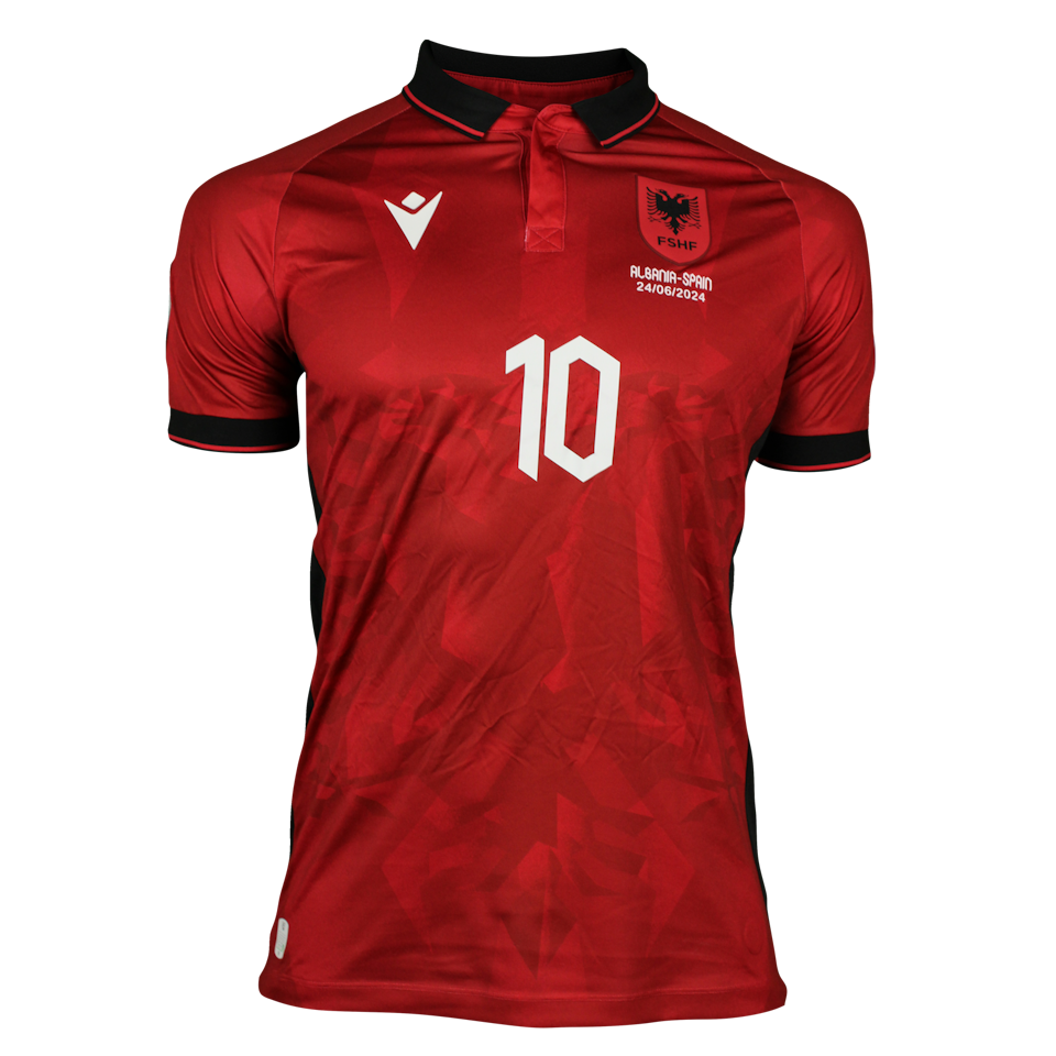 Nedim Bajrami Albania shirt