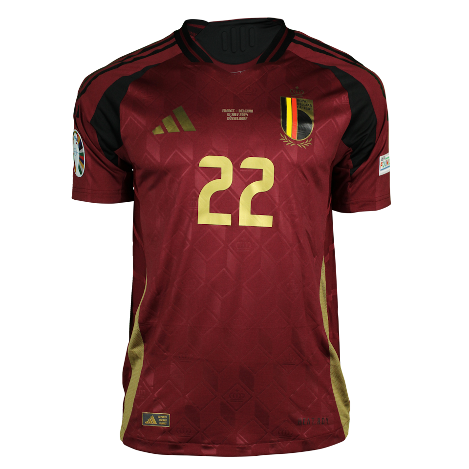 Jérémy Doku Belgium camisa.