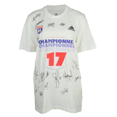 Championnes de France Squad Signed Shirt | Olympique Lyonnais Féminin 