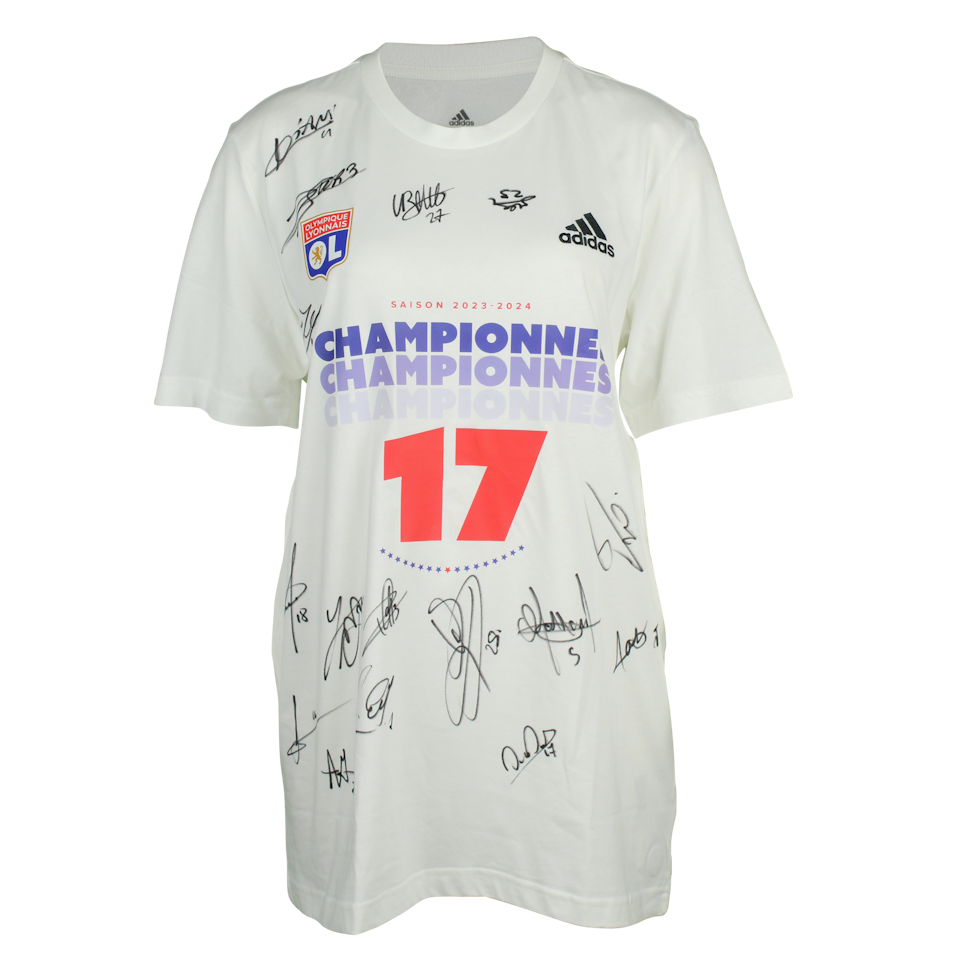 Championnes de France Squad Signed Shirt | Olympique Lyonnais Féminin 